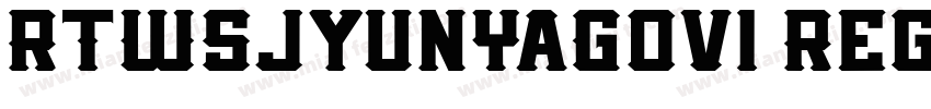 RTWSJyunYaG0v1 Regul字体转换
